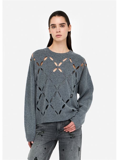 Maglia 100% lana con cut-out LIU JO | MF5039MS009/02050